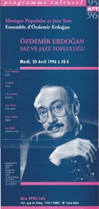 ACORT-ATT Concert de Ozdemir Erdogan 30 avril 1996