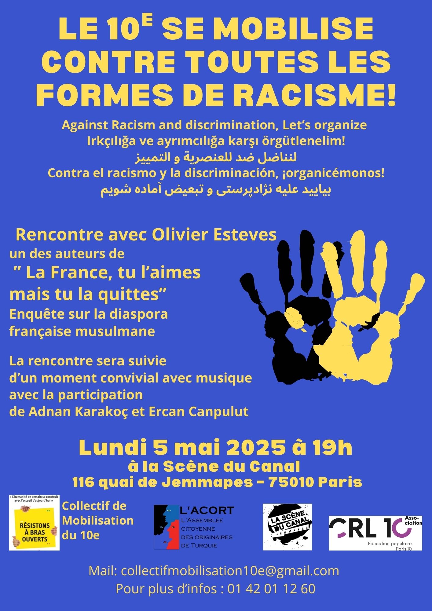 Le 10e se mobilise contre toutes les formes de racisme! – ACORT